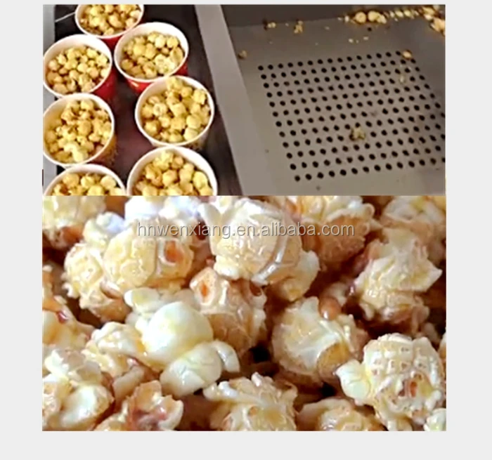 China factory sweet popcorn machine for vending flavored/caramel popcorn