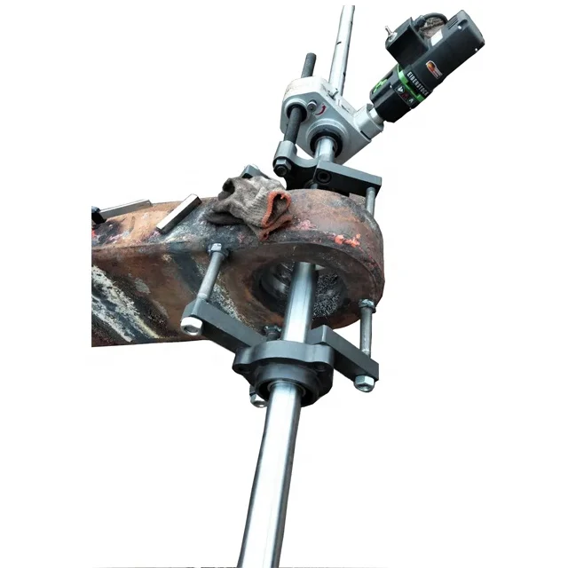 
line boring with facing tool 