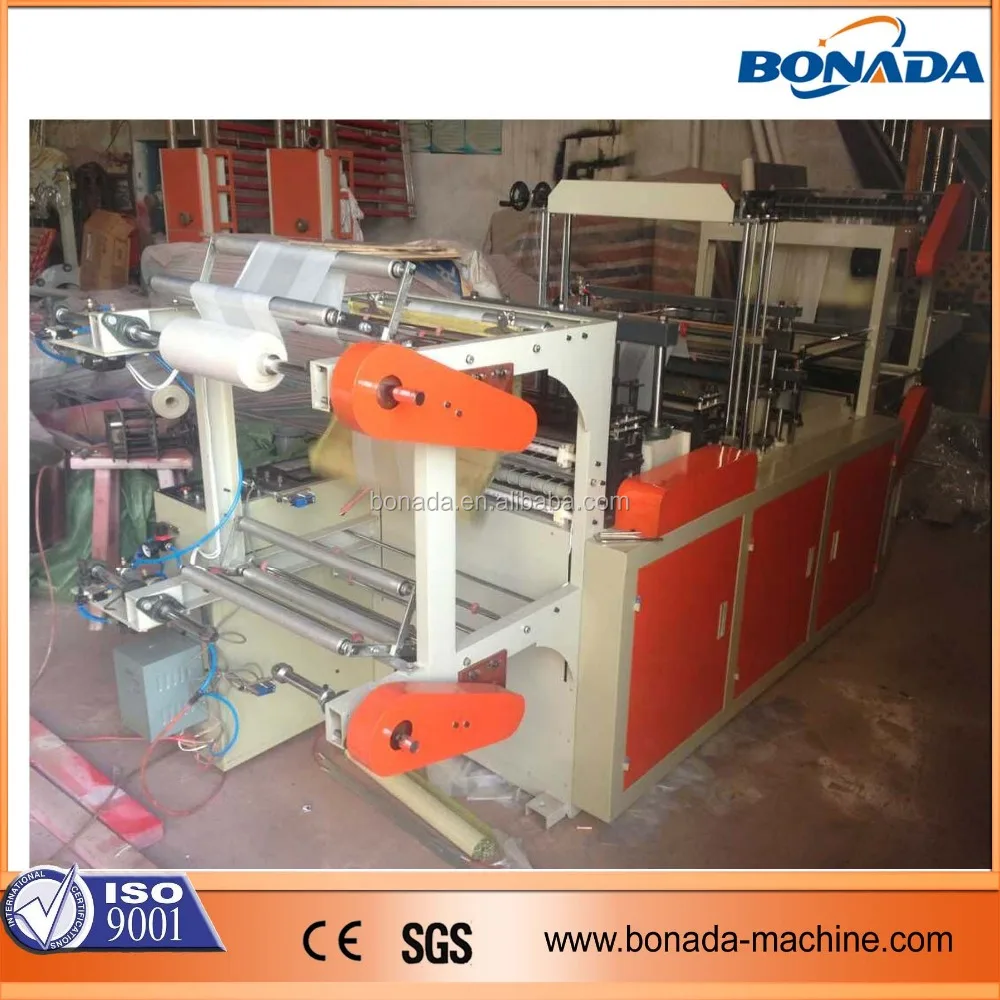 GBDR-700 t-shirt bag on roll/shopping bag on roll/garbage bag on roll bag making machine