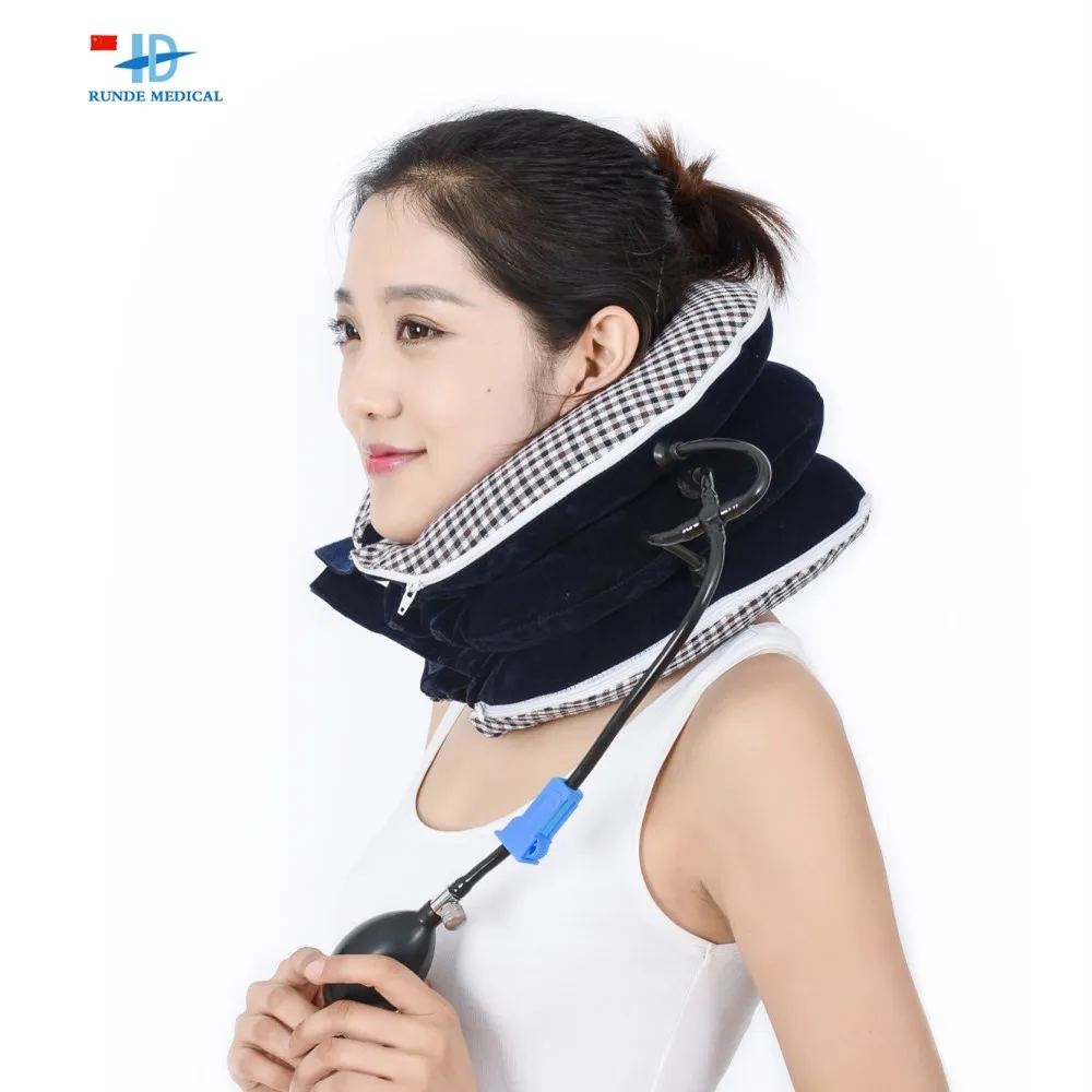 2022 Double Neck Strap Traction Orthopedic Device Collar Covering Cervical Fixation
