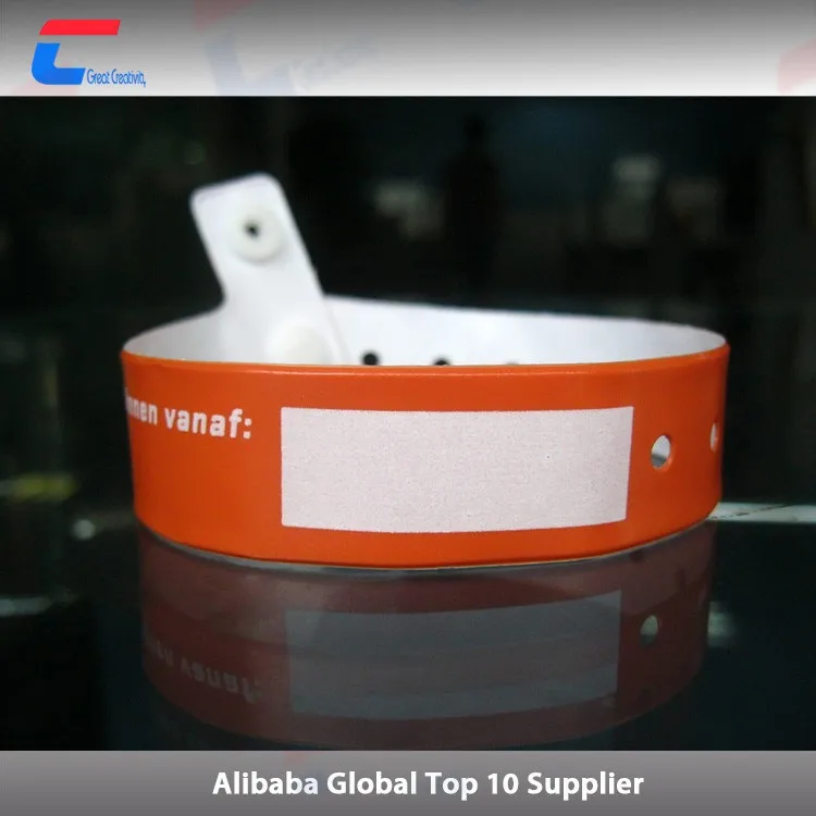 Бумажный браслет с RFID-меткой и принтом логотипа на заказ бумажные браслеты NFC-микрочипом для