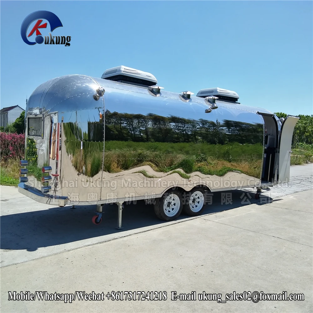 UKUNG Mobile Airstream / Caravan Trailer For Sale / Food Concession Trailer For Sale