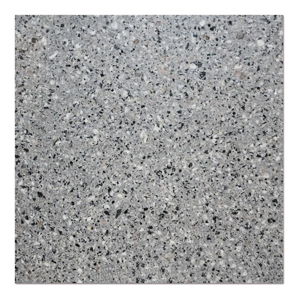 Samistone Grey Black Polished Cement Cheap Terrazzo Flooring Tiles For Indoor or Outdoor Decoration Price