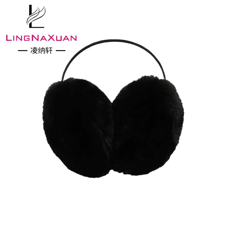 
safety winter fur sound proof headband earmuff 