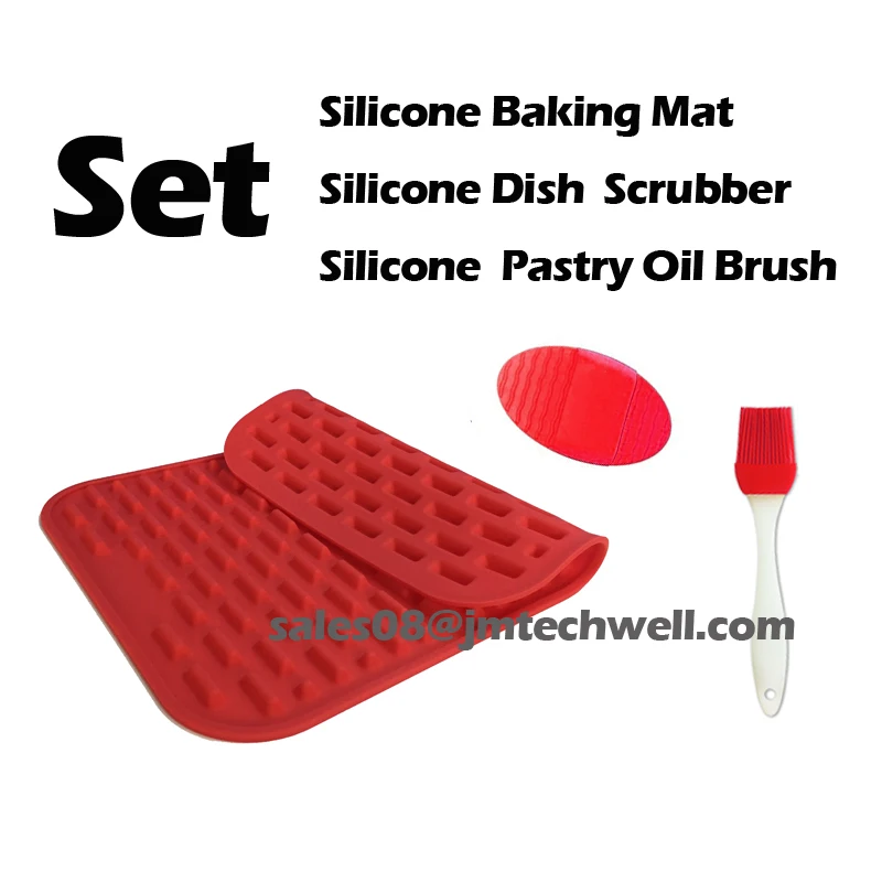 Wholesale Customize Healthy Fat Reducing Non-stick Set of Silicone Baking Mat