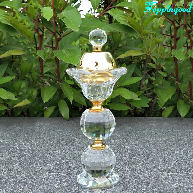 Crystal Cut Bakhur Bakhoor Burner Incense Arabian Eid Ramadan Islamic Gift