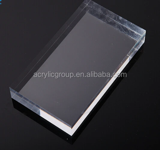 
Upscale Polished Edges Clear Solid Acrylic Block 