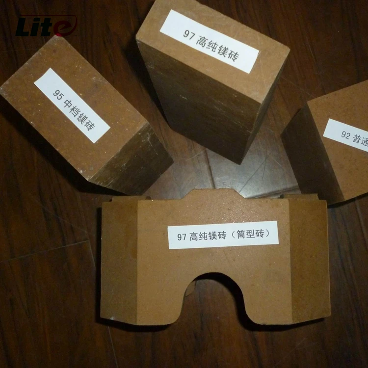 93% 95% 97% MgO Magnesia Refractory Fire Brick and Magnesium Block for Glass Factory