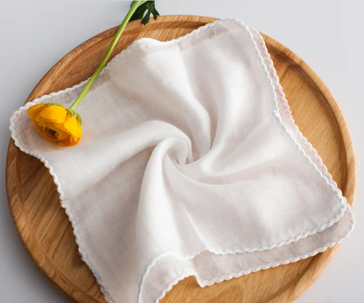 
custom size solid or print 10pcs Unisex Baby Multipurpose 100% cotton Gauze washcloth cloth 