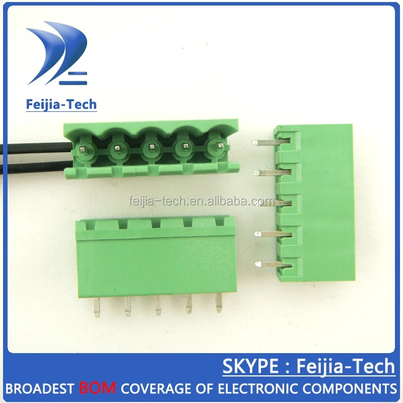 5,08 мм Шаг 300 в 15 а PCB винтовая Клеммная колодка Подключаемая Клеммная колодка 5 контактов