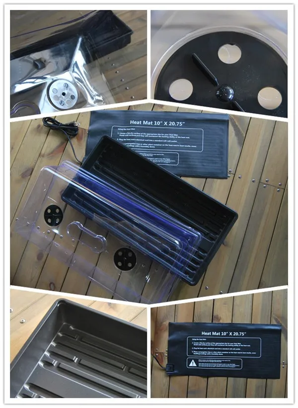 Chin-Up Cheap plastic hydroponics propagation kits,dome, tray for plants propagation