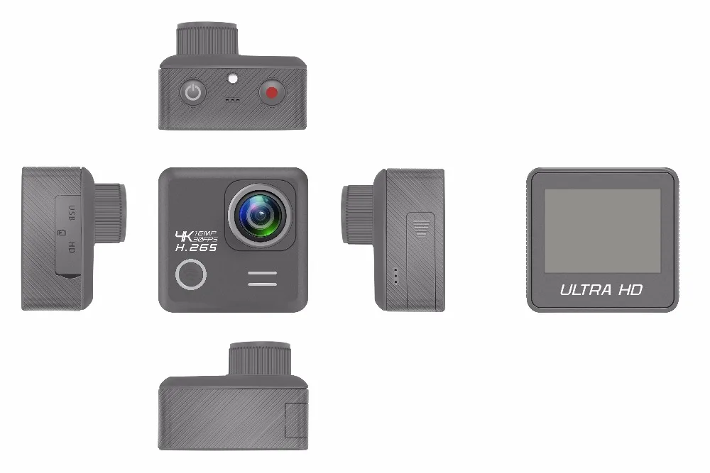 New 4K /30FPS action camera 16M Pixel Image waterproof sport cam HiSilicon 3559 sensor action camera with wifi