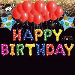 China factory wholesale print heart balloons birthday helium foil balloons decoration party