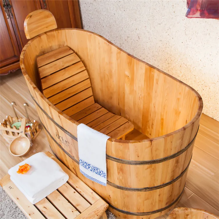 Wooden bathtub,wooden bath barrels,cedar wood spa tub