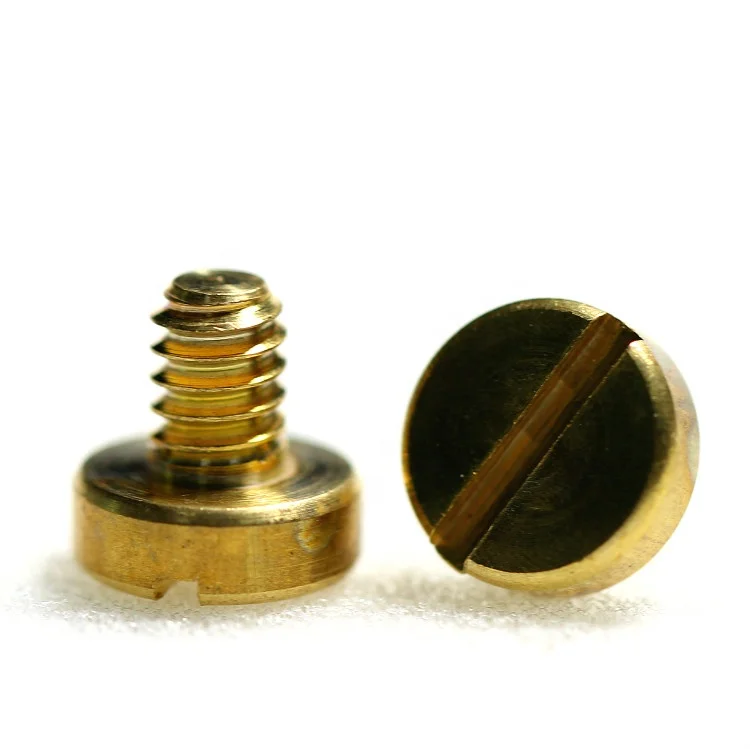 Brass Round Head Slotted Screw Internal Thread Screws