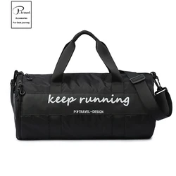 Nylon Folding Bag Water Proof Zipper Bag Sport Gym Travel Duffel Bag Fitness