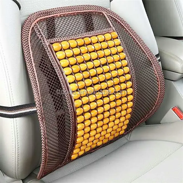 cool comfortable wooden beads back support seat cushion