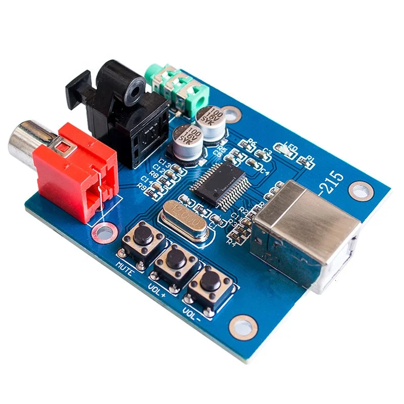 PCM2704 USB sound card decoder board USB input and analog output amplifier decoder board