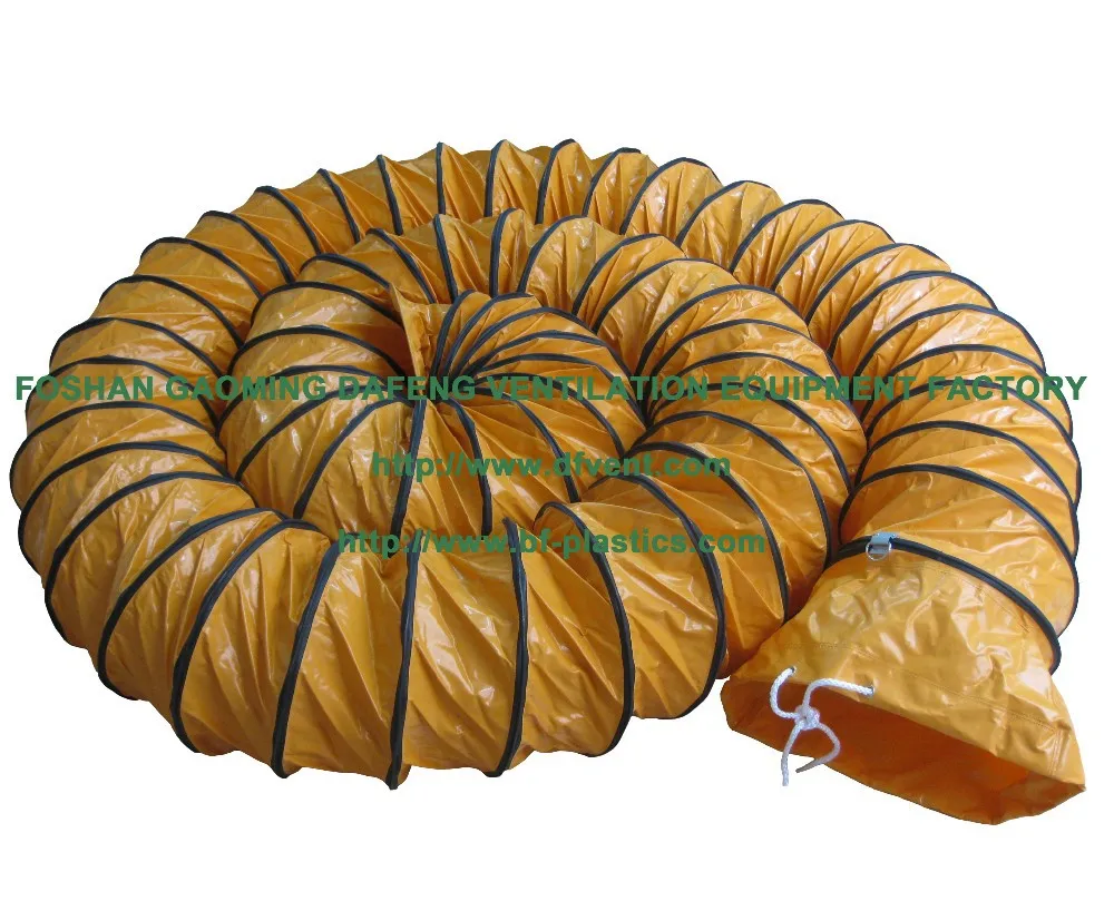 
Factory for 200mm 8inch 10m PVC fire resistant flexible ventilation duct air hose exhaust air pipe 