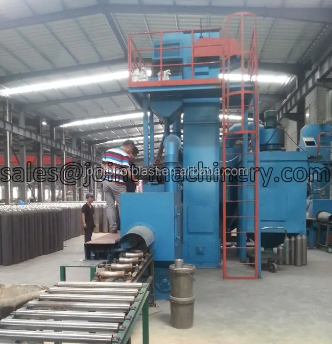 Ведущий качества газовый баллон дробеструйные машины/металлический крюк через дробеструйные машины