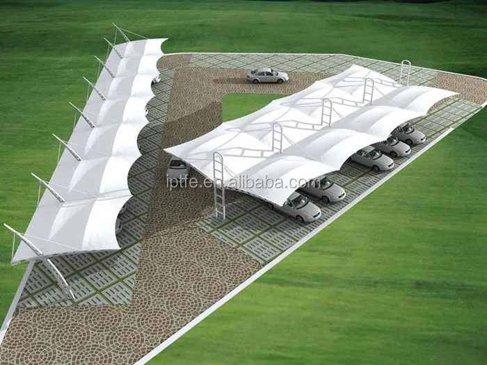 
1250g/sqm PTFE Fabric Membrane Steel Structure Tent High tension ceiling membrane 
