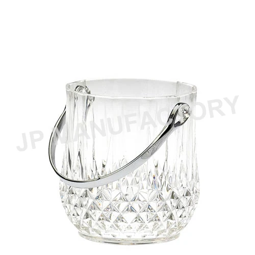 Прозрачное пластиковое ведро для вина шампанского льда алмазная резка акриловое