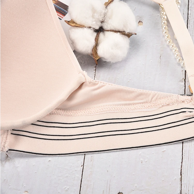 Top Grade Factory Direct Sales Women T Shirt Triangle Bra Wireless