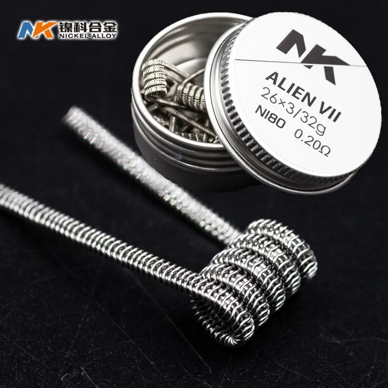 Factory Suzhou NK high quality premade coil fused alien clapton for sale