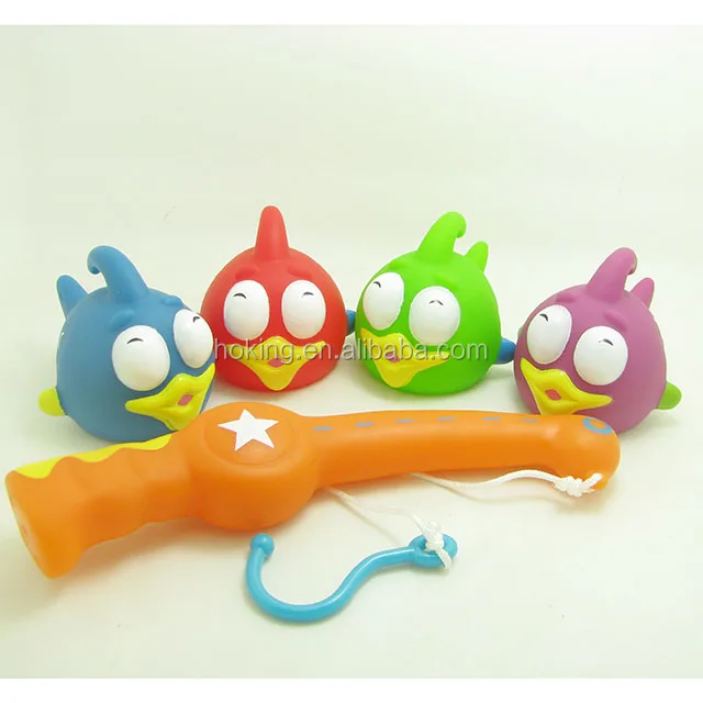 plastic toy fish fishing game toys set for children