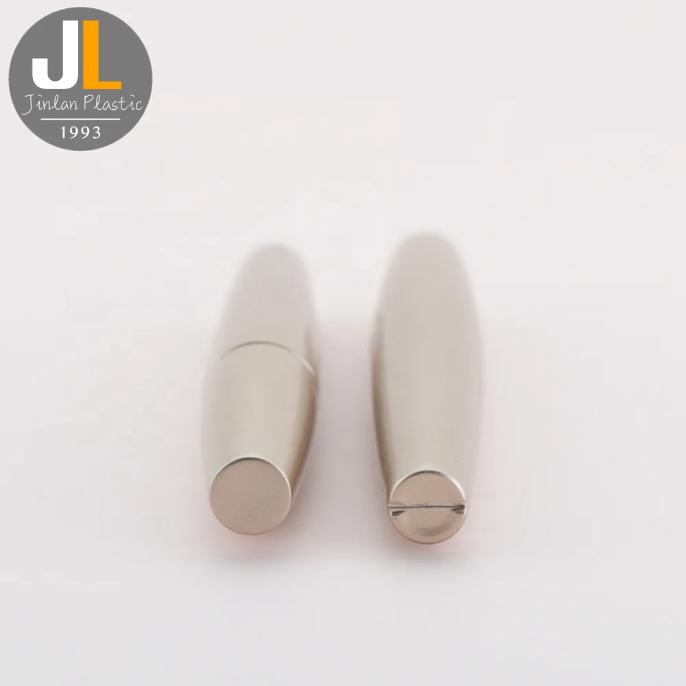 [7.2ml] Empty Matt Gold Plastic Mascara Tube Packaging with Brush (M-085)