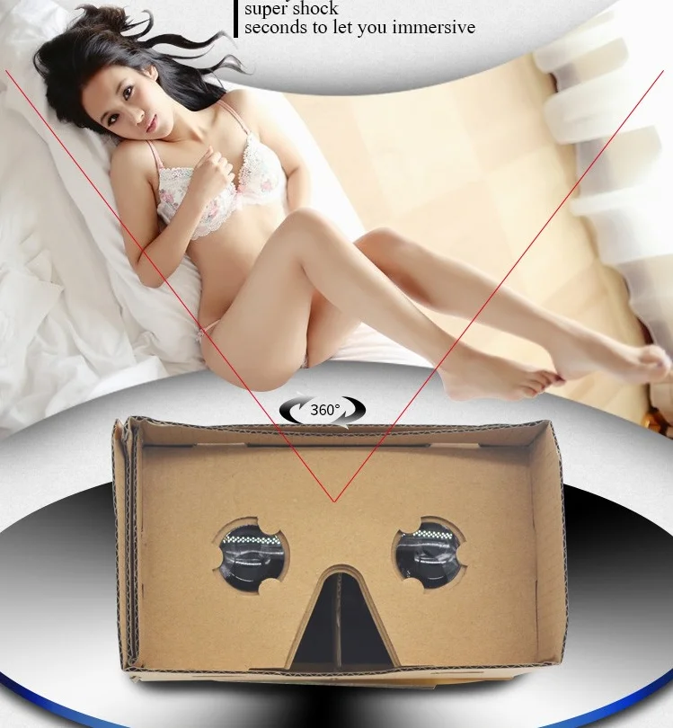 OEM Секс Видео Картона 3D VR Очки для
