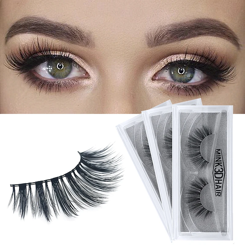 Private Label 3D Silk Eyelashes Fake Mink High Quality Lashes