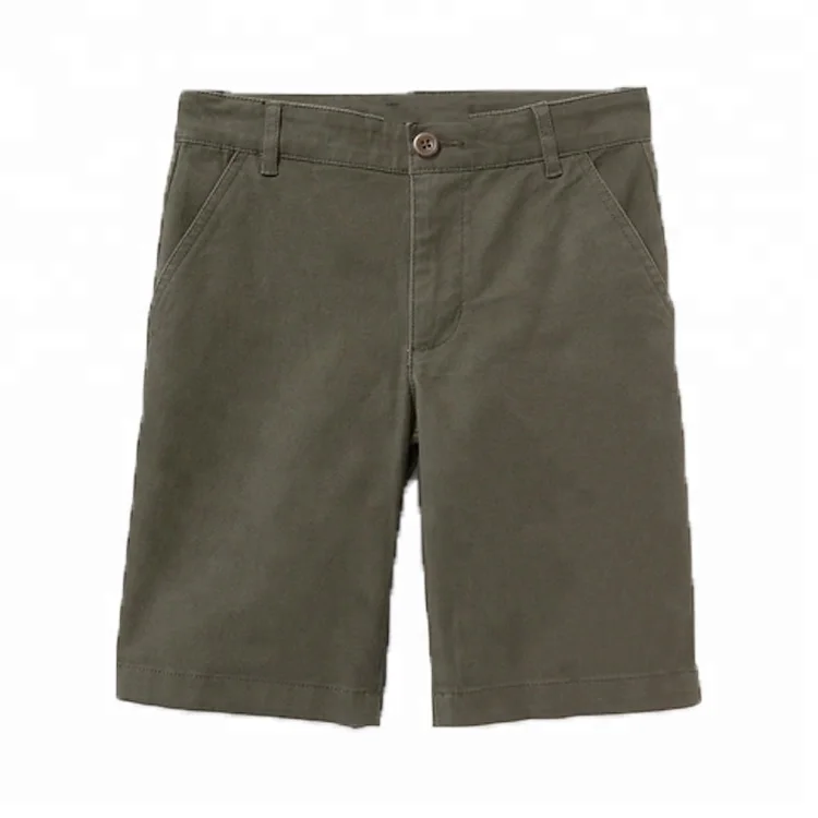 
Wholesale Custom Design Boy Cargo Cotton Twill Plain Shorts 