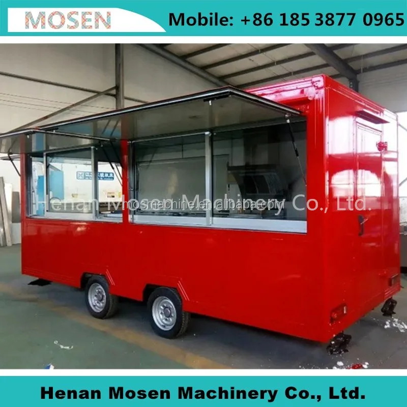 hot dog ice cream food cart concession trailer, mini truck food, used food trucks for sale in USA