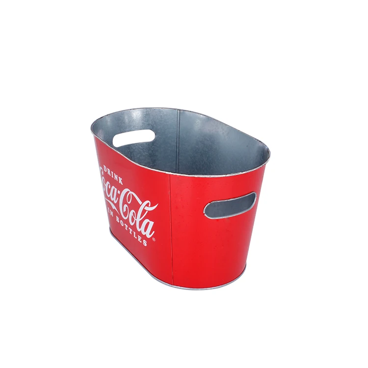 
Wholesale custom print metal tin ice bucket for cold beer or beverages 