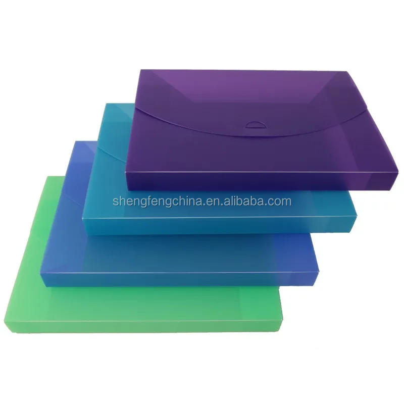 colored printed pp plastic file folder with pocket