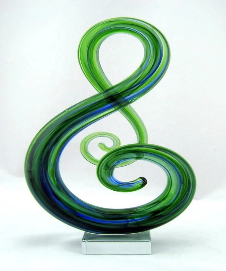 Modern hand blown art murano glass sculptures