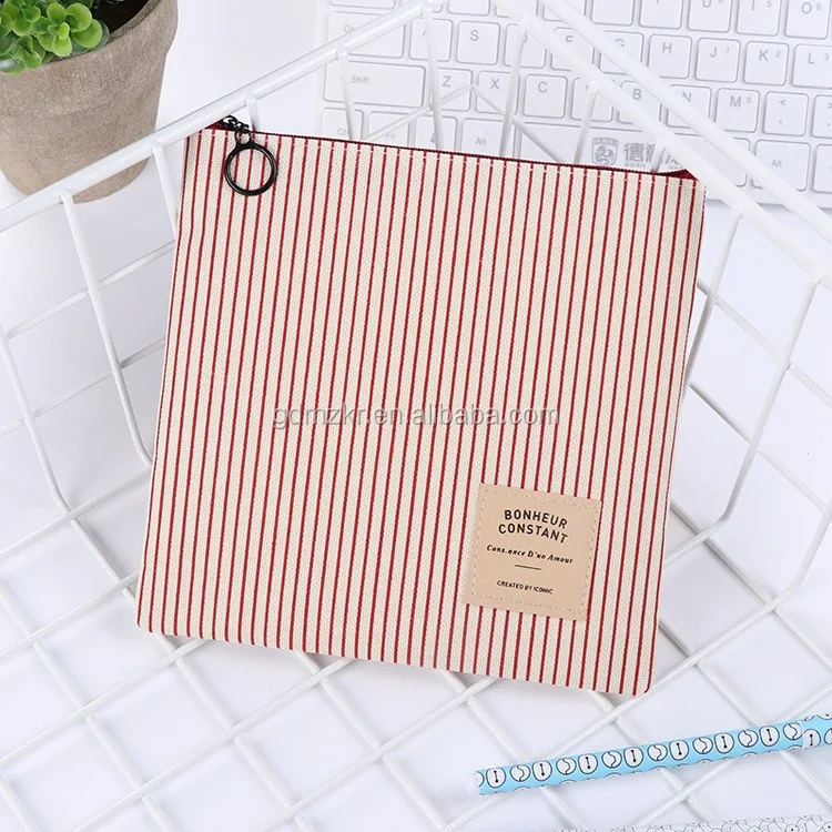 Amazon Hot-sell custom printed natural cotton canvas zipper wallet for women