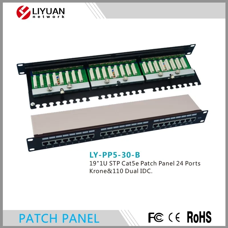 Good Price 24port Rj45 FTP Cat5e Cat6  Cctv Unloaded Network Patch Panel