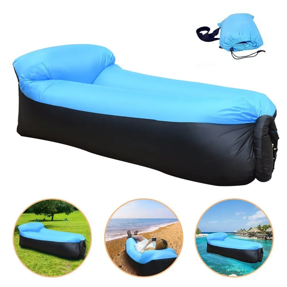 Various Colors Air Lounger Inflatable Bed Lazy Sleeping Bag