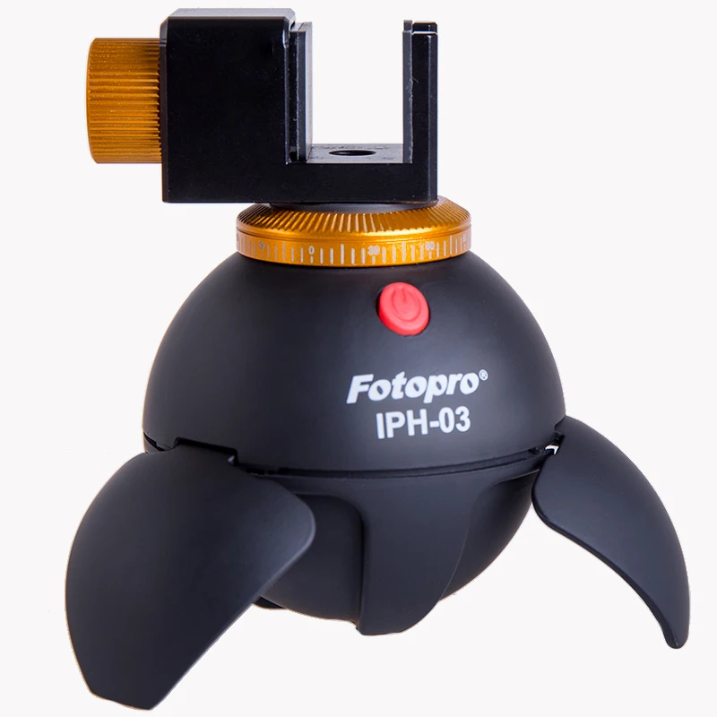 Fotopro 360 Degree Rotation for camera or phone with time lapse selfie tripod electronic ball panorama head