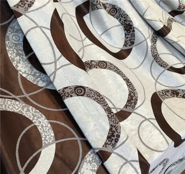 100% polyester fabric turkish  cationic jacquard curtain fabric made in China