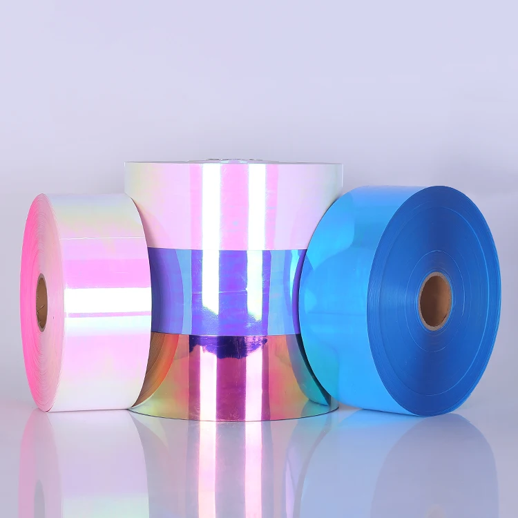 wenzhou hongda bule PET sequin film light transparent iridescent for textile fabric