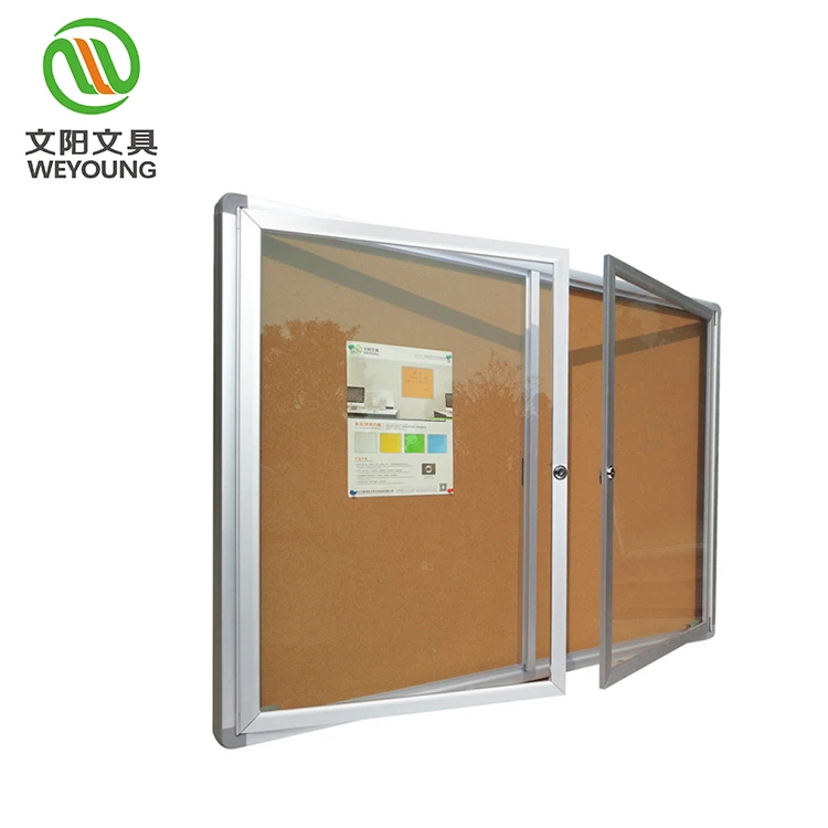 Top Sale Aluminum frame Waterproof Memo Notice Board Cork Sheets