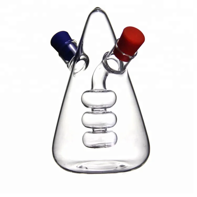 BLJOE07 Fancy Design Handmade Borosilicate Glass Bottle for Oil Vinegar