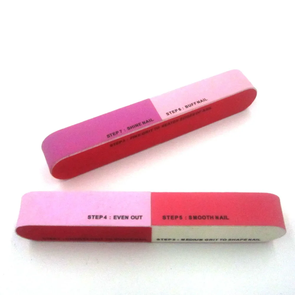 Cheap Nail Art Sanding Files Buffer Block Curve Nail Buffer 7 Side Nail Buffer