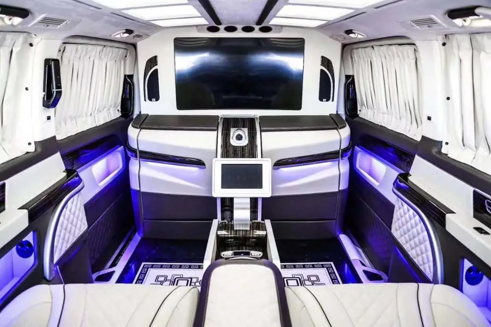 Hot selling car TV partition with lift up and down with touch screen for MPV cars