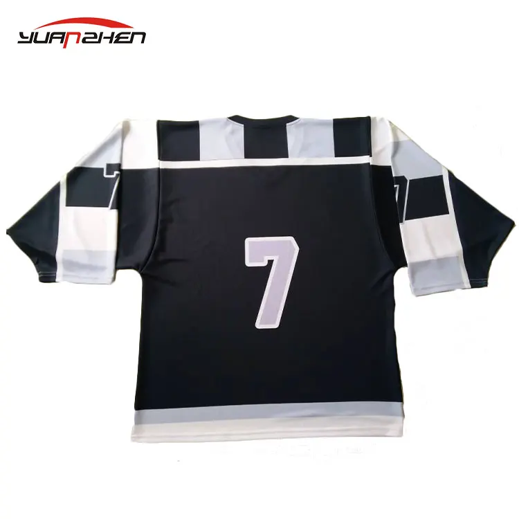 Custom size and pattern unisex plain custom sublimated ice hockey jersey