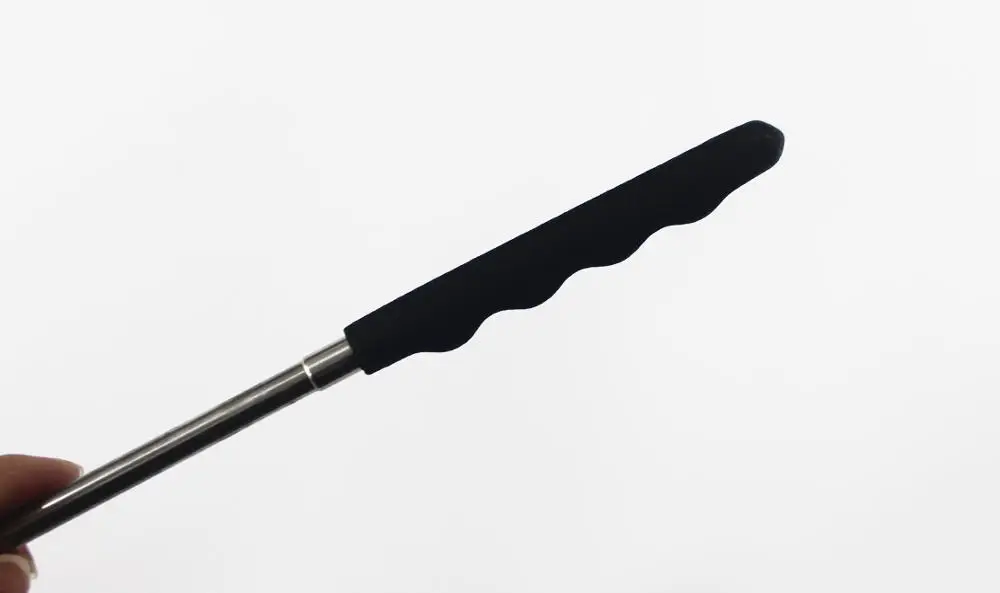 Hot sale colorful telescopic whip multi function metal pointer pen with TPR handle