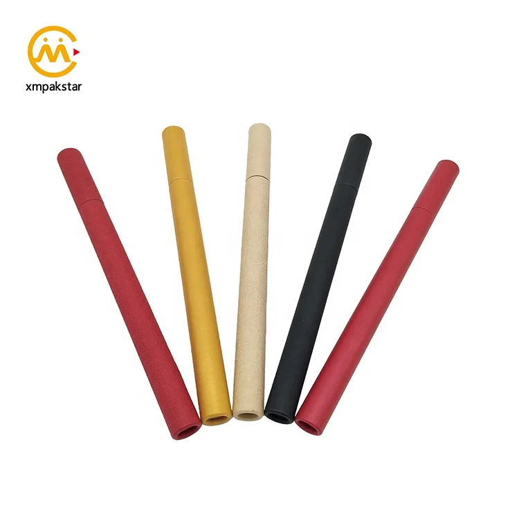 Индивидуальная цветная тонкая длинная цилиндрическая бумажная трубка для упаковки небольших ароматических палочек упаковочная коробка с логотипом